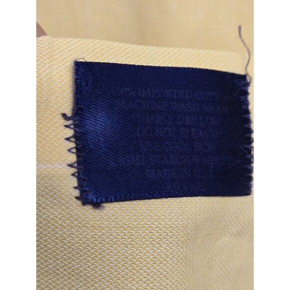 Burberry London Shirt Mens XL Butter Yellow Button Down Cotton Long Sleeve - Picture 6 of 9